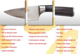 Zhen VG-10 cuchillo de chef japonés de 8 pulgadas de 67