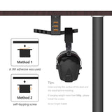 COZOO - Soporte para auriculares con USB Soporte para auriculares con cargador USB.