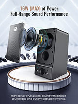 Altavoces USB para computadora duales de 8 W para laptop