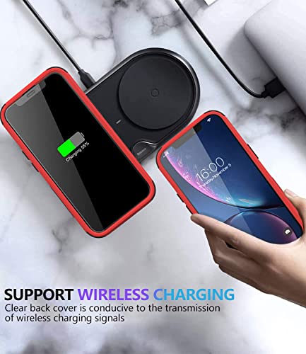 Diverbox for iPhone Xr Case [Shockproof] [Dropproof] [Dust-Proof],Heavy Duty Protection Phone Case Cover for Apple iPhone XR (Red)