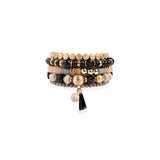 Pulseras y tobilleras con mezcla de cuentas apilables