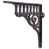 Soporte de estante de pared de hierro fundido.