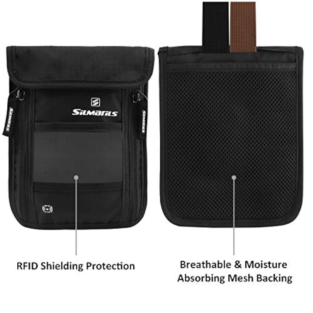 Portadocumentos de viaje con bloqueo oculto unisex