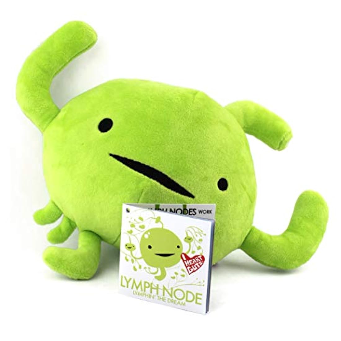 Peluche de Linfa nodo color verde. I Heart Guts