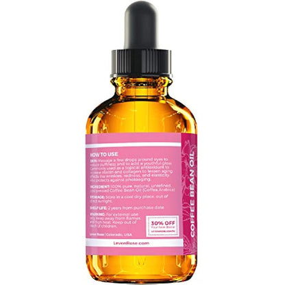 Leven Rose Aceite de granos de café 100% puro, natural