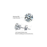 Aretes de acero inoxidable Juego de 6 pares