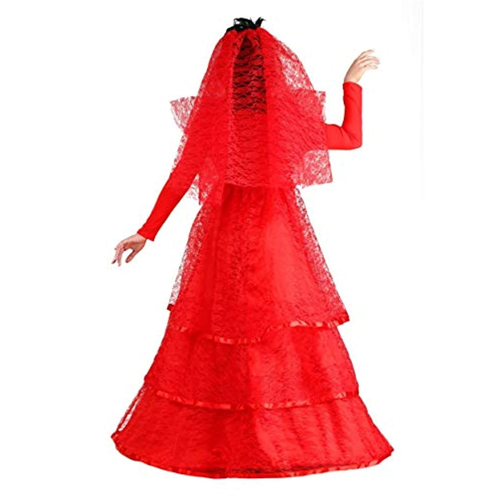 Disfraces Disfraz gótico rojo para mujer