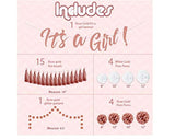 Kit de decoración de fiesta para niña (52 piezas)