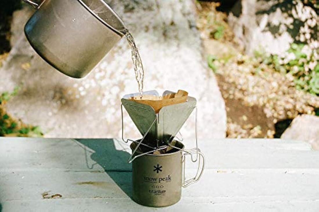 Snow Peak, café por goteo, plegable, para hombres.
