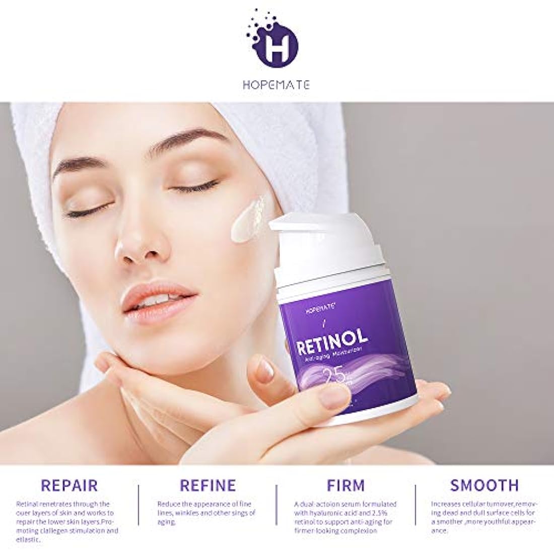 Crema hidratante antienvejecimiento para ojos y rostro