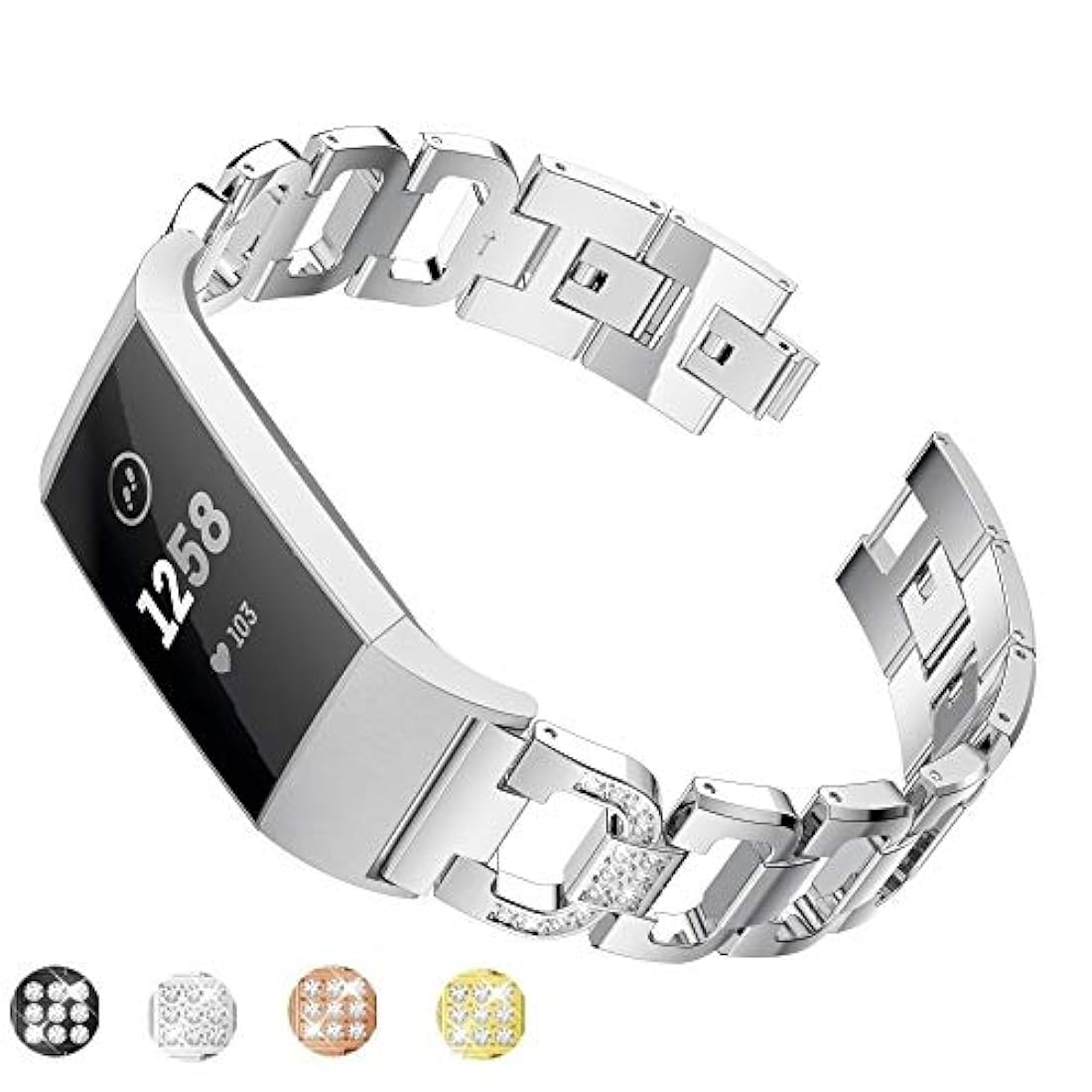 Taolla - Pulsera de repuesto para Fitbit Charge 3 de acero