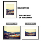 Golden State Art - Marco de fotos de pared de metal