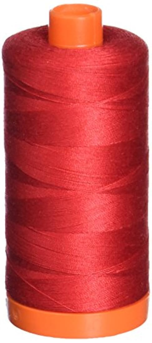 aurifil Hilo algodón Mako Sólido 50 Peso 1422 yardas Rojo