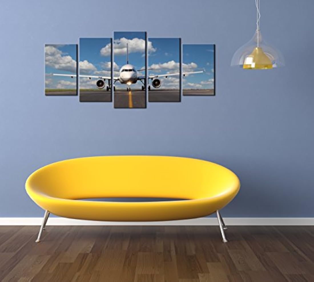 Pyradecor moderno 5 Panel estirada y enmarcado paisaje
