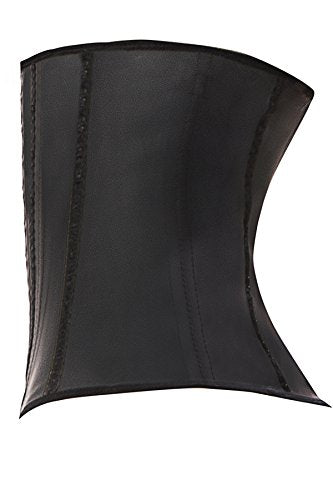Lady Slim Cintura de látex colombiano Cincher / Trainer / Trimmer / Corset Weight Loss Shaper Black V2 L
