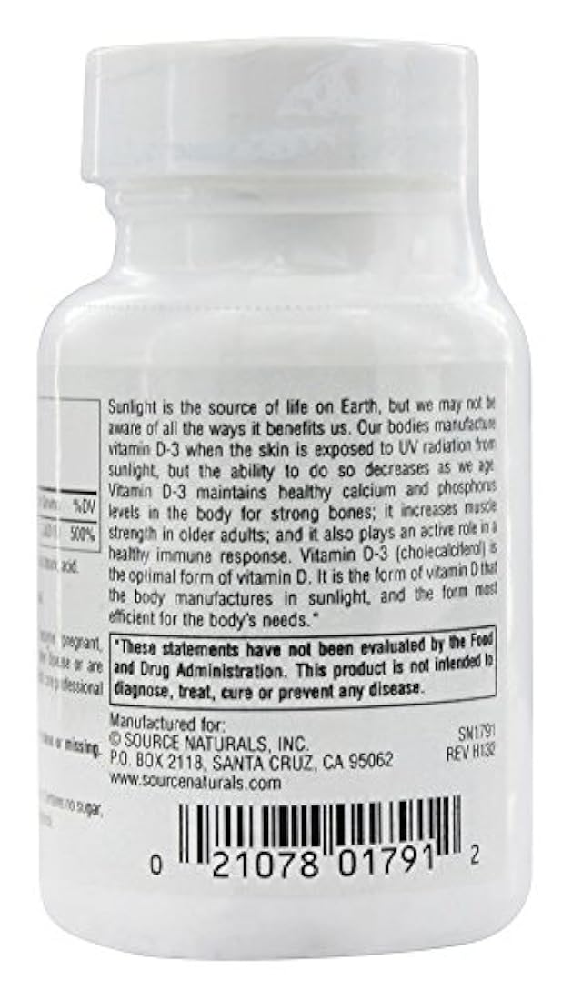 Vitamina D 1000 iu source naturals