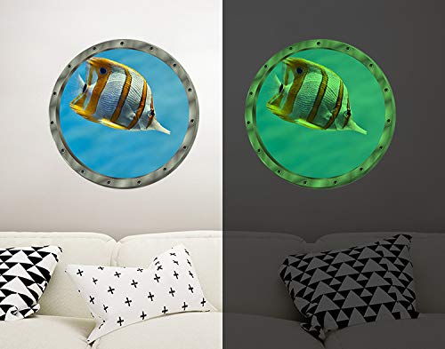 Vinilos Adhesivos de Pared Ocean View - Amaonm, 3D, 12x12