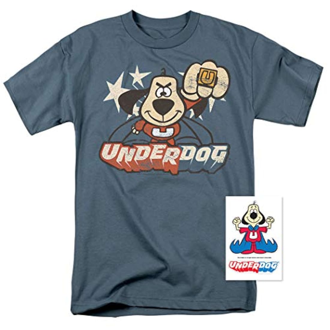 Popfunk Underdog Flying Logo Retro Cartoon T camiseta