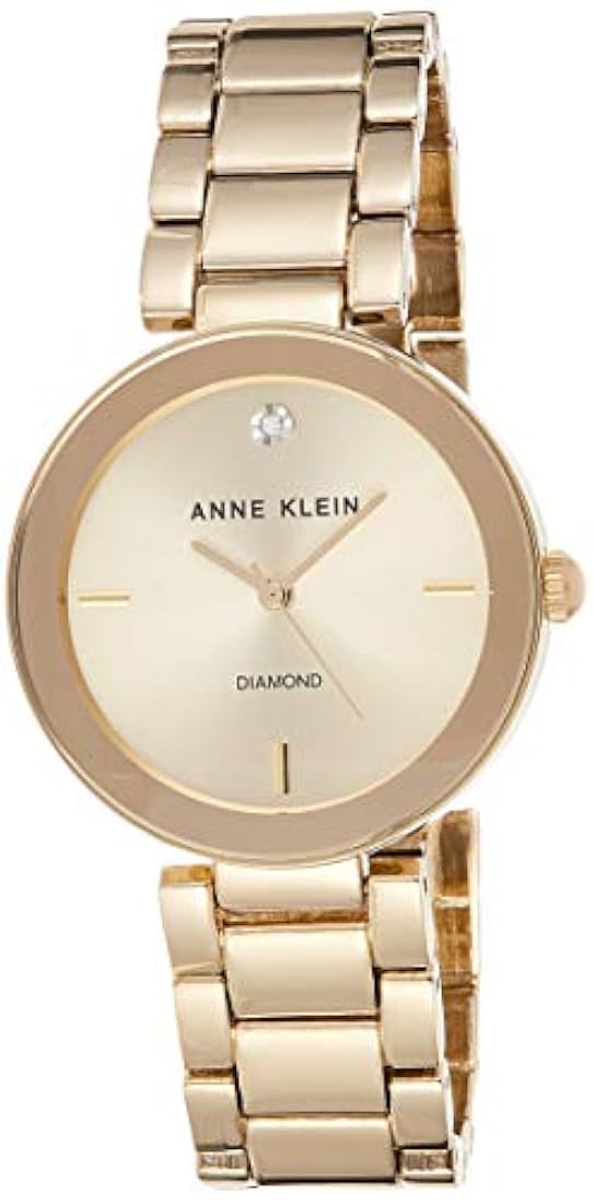 Reloj de pulsera para mujer con esfera de diamante