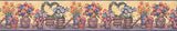 Cenefa de papel vinilo pintado diseño vintage (4.0 x 15.0)