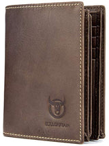 BilLCAPTAIN billetera de cuero genuino para hombres