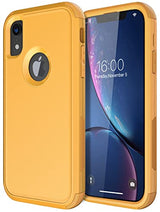 Diverbox Funda para iPhone Xr [a prueba de golpes] [a prueba de polvo], funda de protección resistente para Apple iPhone XR (amarillo)