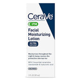 CeraVe Loción hidratante facial PM Ultra ligero, PM