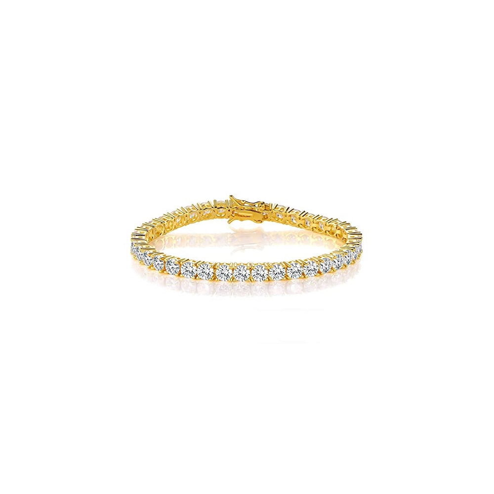Pulseras y tobilleras de oro para hombres y mujeres chapadas