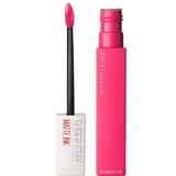 Lápiz labial líquido de tinta mate rosa larga duración