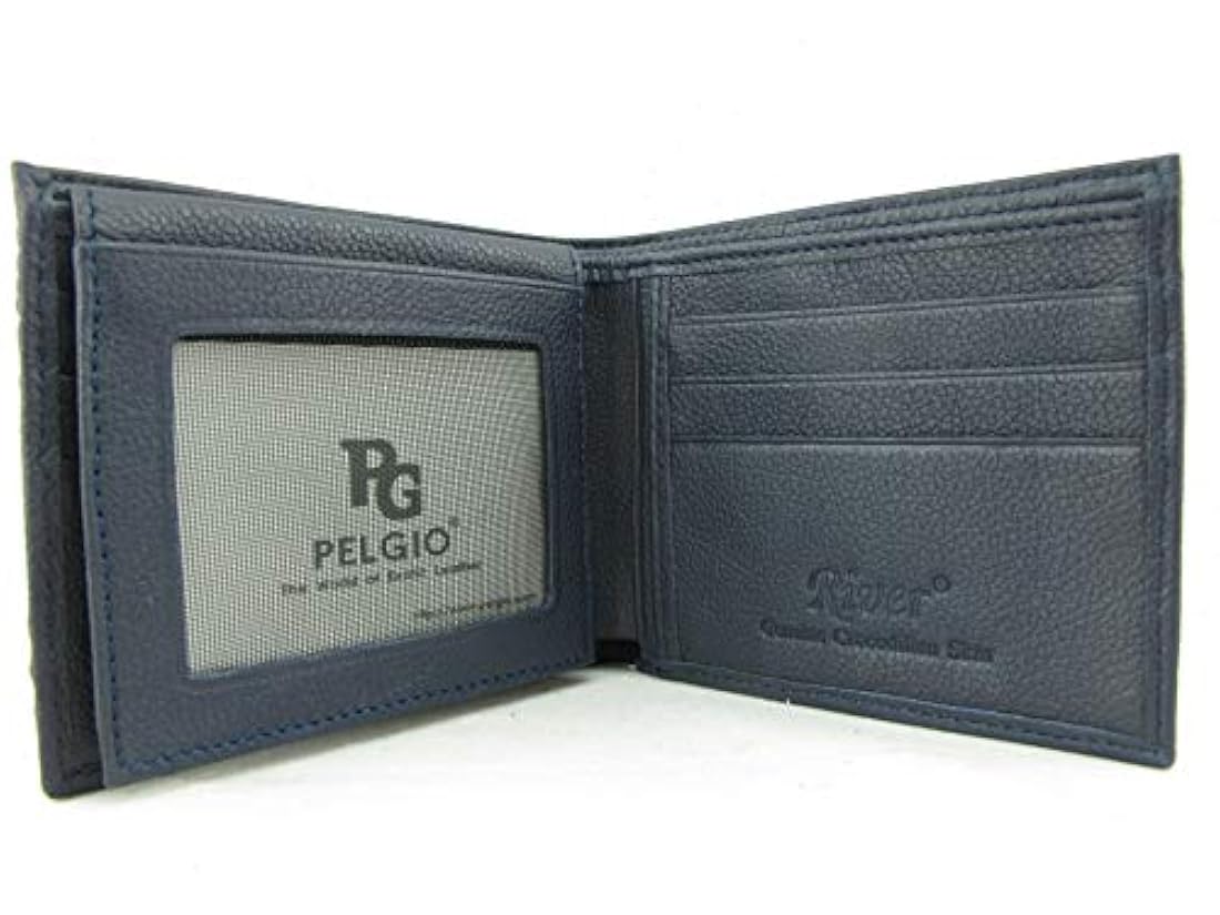 Cartera de piel de cocodrilo genuina piel  suave y delgada