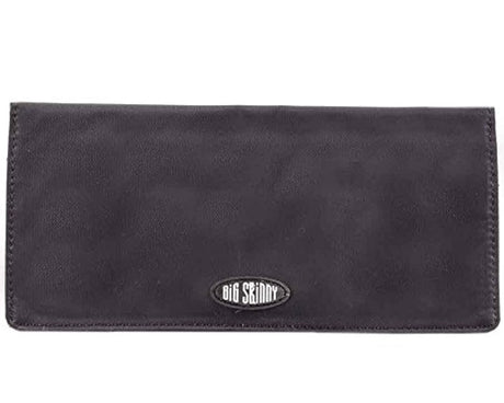 Billetera de piel color negro para mujeres. Marca Big Skinny