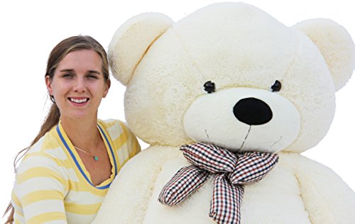 Oso gigante de peluche 78 de 6.5 pies color Blanco