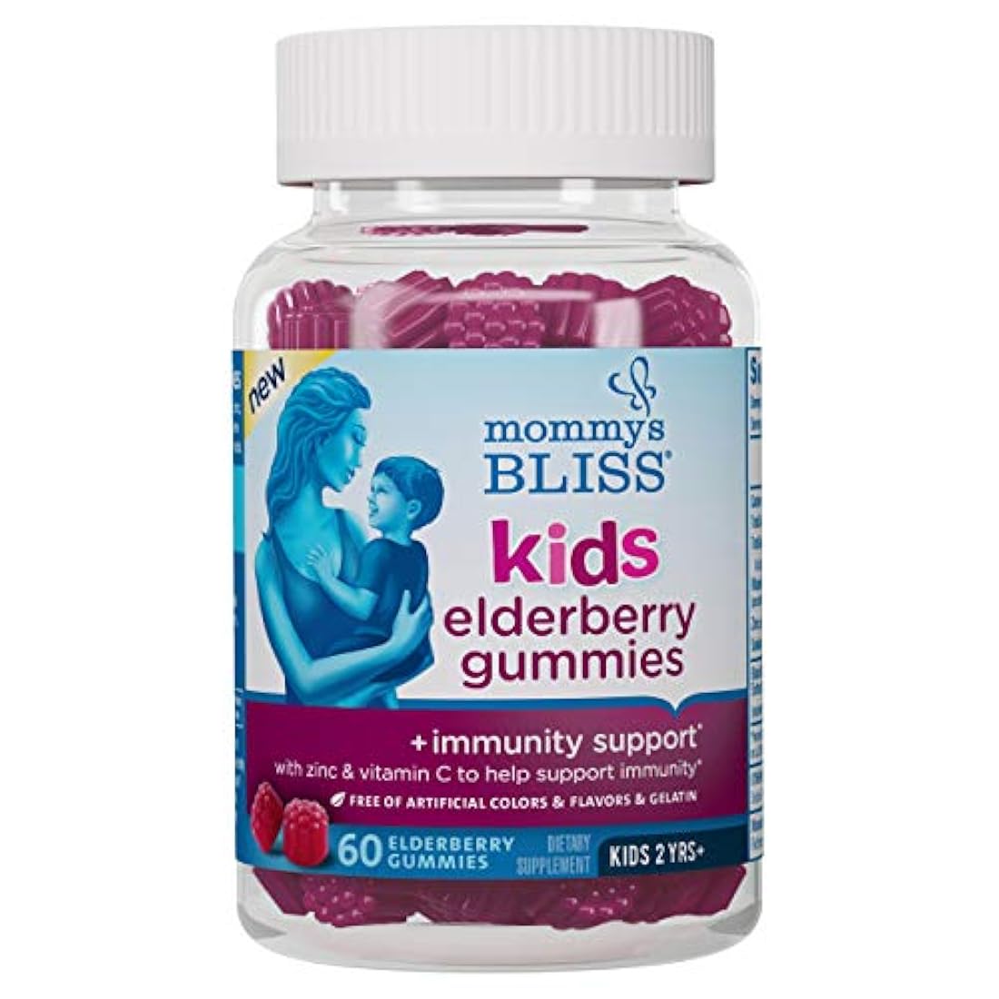 Mommy's Bliss Gomitas de saúco para niños apoyo de inmunidad