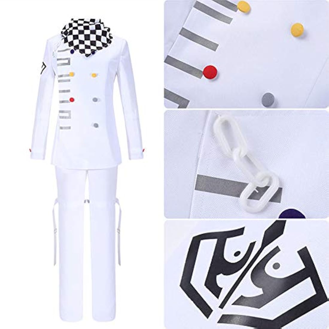 Disfraces Ouma Kokichi uniforme blanco