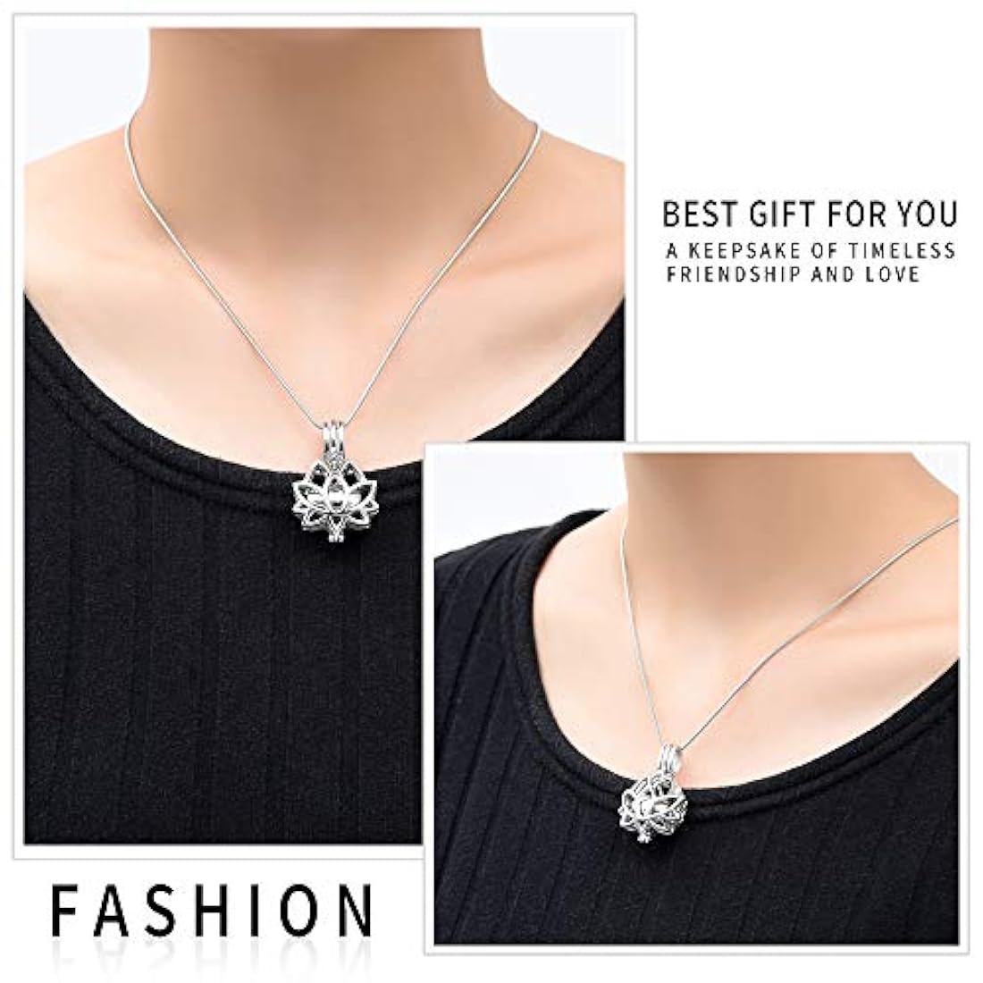 Cremación joyería Urna colgante collar con urna hueco