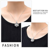 Cremación joyería Urna colgante collar con urna hueco
