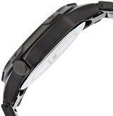 Armitron 204692BKTI reloj de vestir con esfera negra y acero inoxidable chapado
