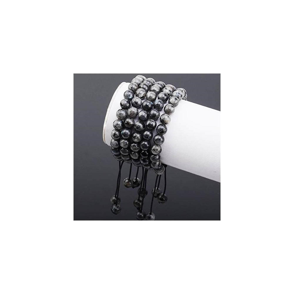 Pulseras y tobilleras de macramé ajustables con piedras