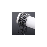 Pulseras y tobilleras de macramé ajustables con piedras
