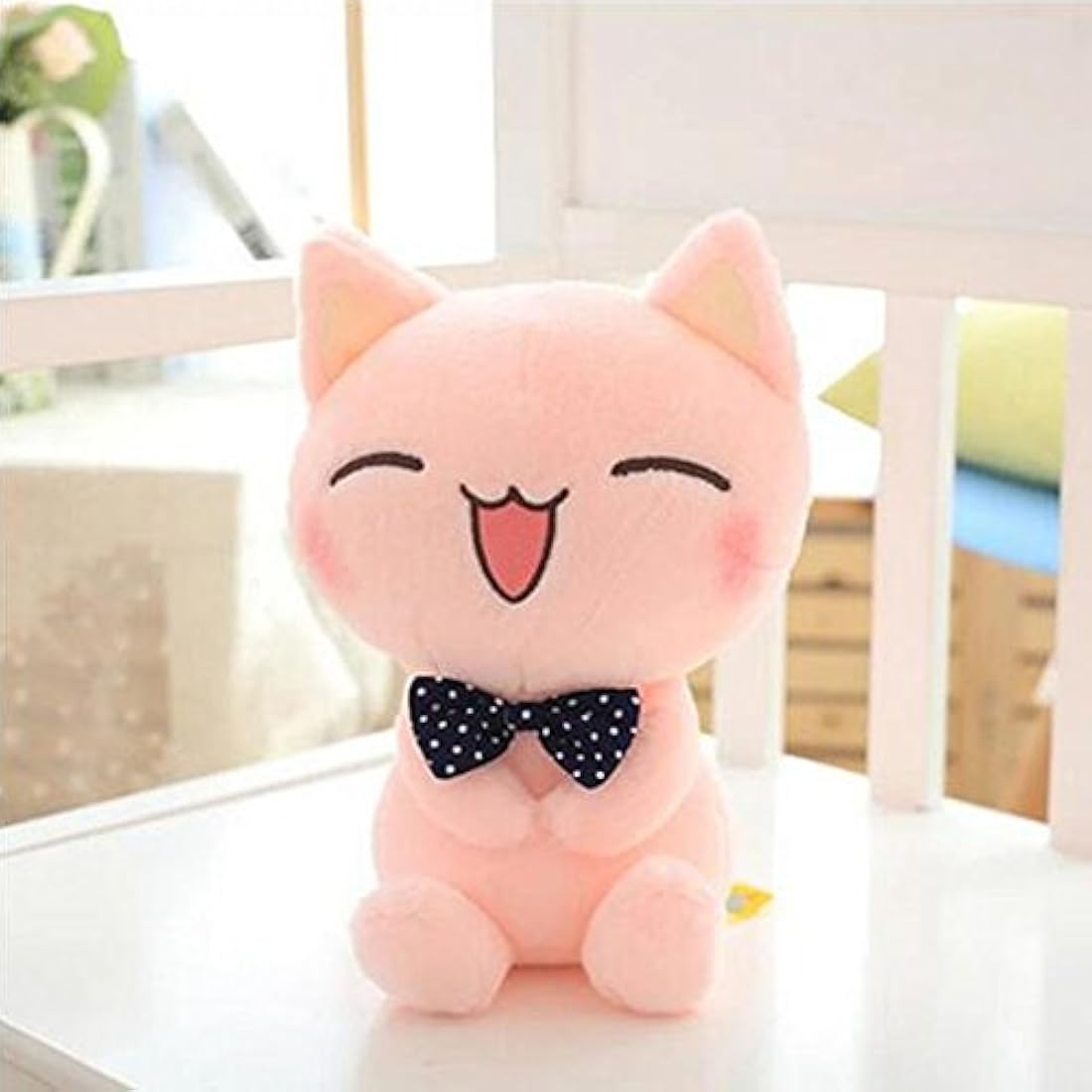 Muñeco de peluche, gato de 11 pulgadas, color rosa