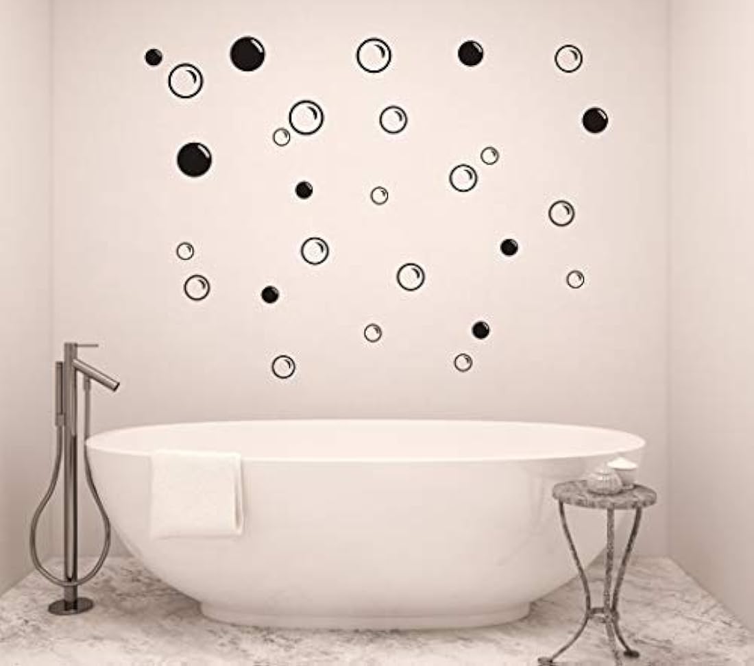 90 adhesivos de pared grandes de burbujas de jabón.
