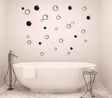 90 adhesivos de pared grandes de burbujas de jabón.