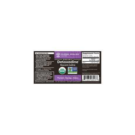 Suplementos Alimenticios detoxadine Nascent Iodine  1 onza
