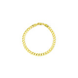 Pulseras de cadena de eslabones cubanos de oro amarillo