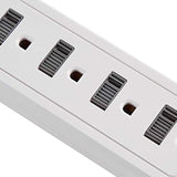 Protector de sobretensiones de 6 tomas con 2 puertos USB