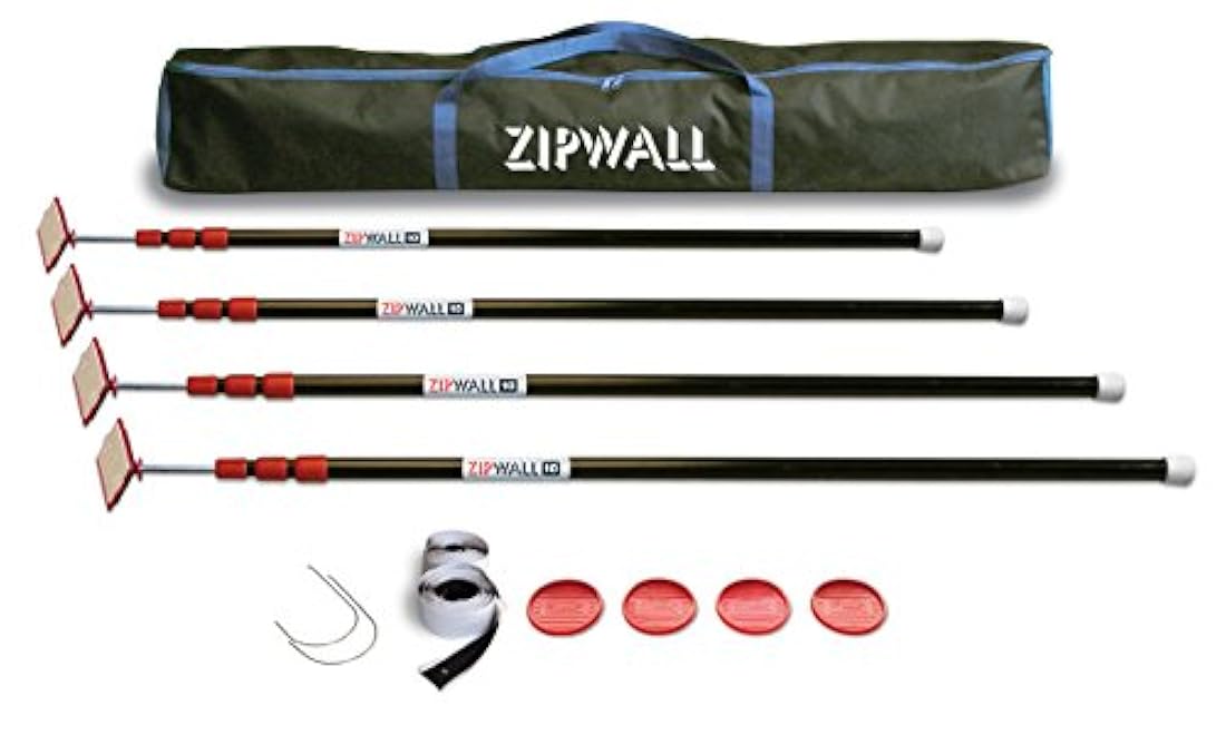 ZipWall ZP2 ZipPole palos con resorte para barreras