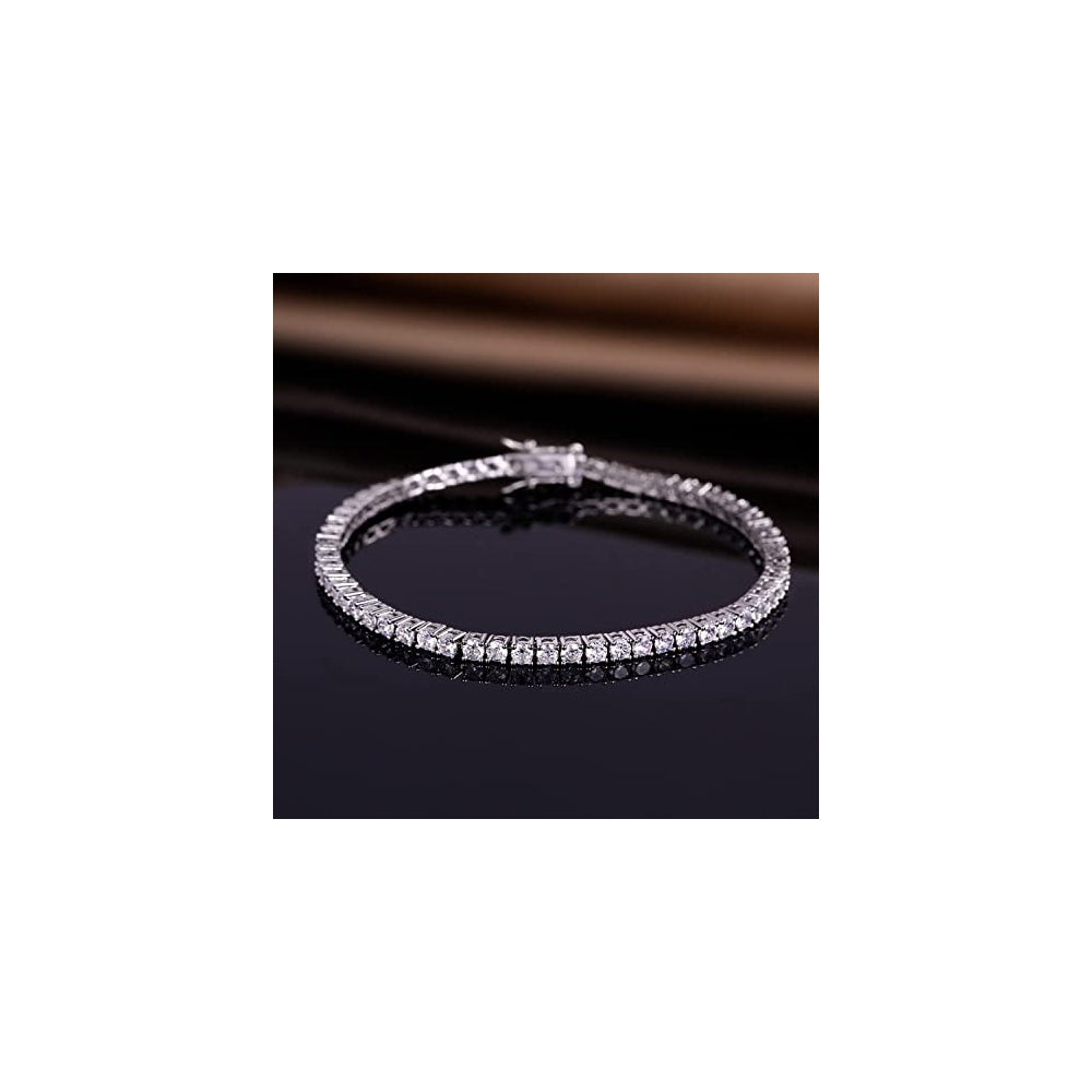 Pulseras y tobilleras de tenis clásica chapada
