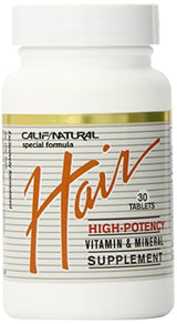 California Natural Suplemento para el cabello, 30 unidades