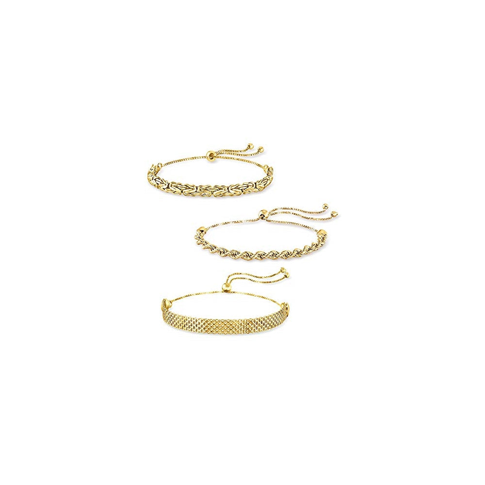 Pulseras Juego de joyas de oro de 18 quilates sobre plata
