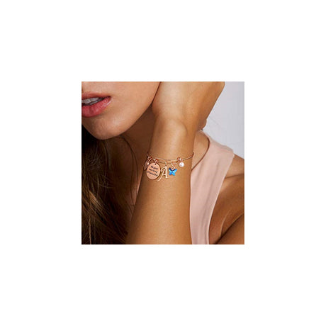 Pulseras y tobilleras con dije de mariposa para mujer
